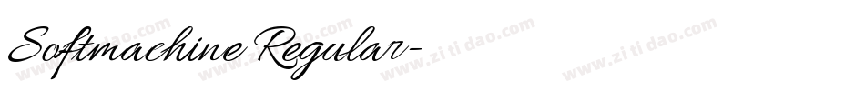 Softmachine Regular字体转换